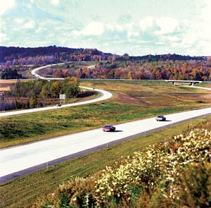 Photo of US-31 freeway in Oceana County, 1977